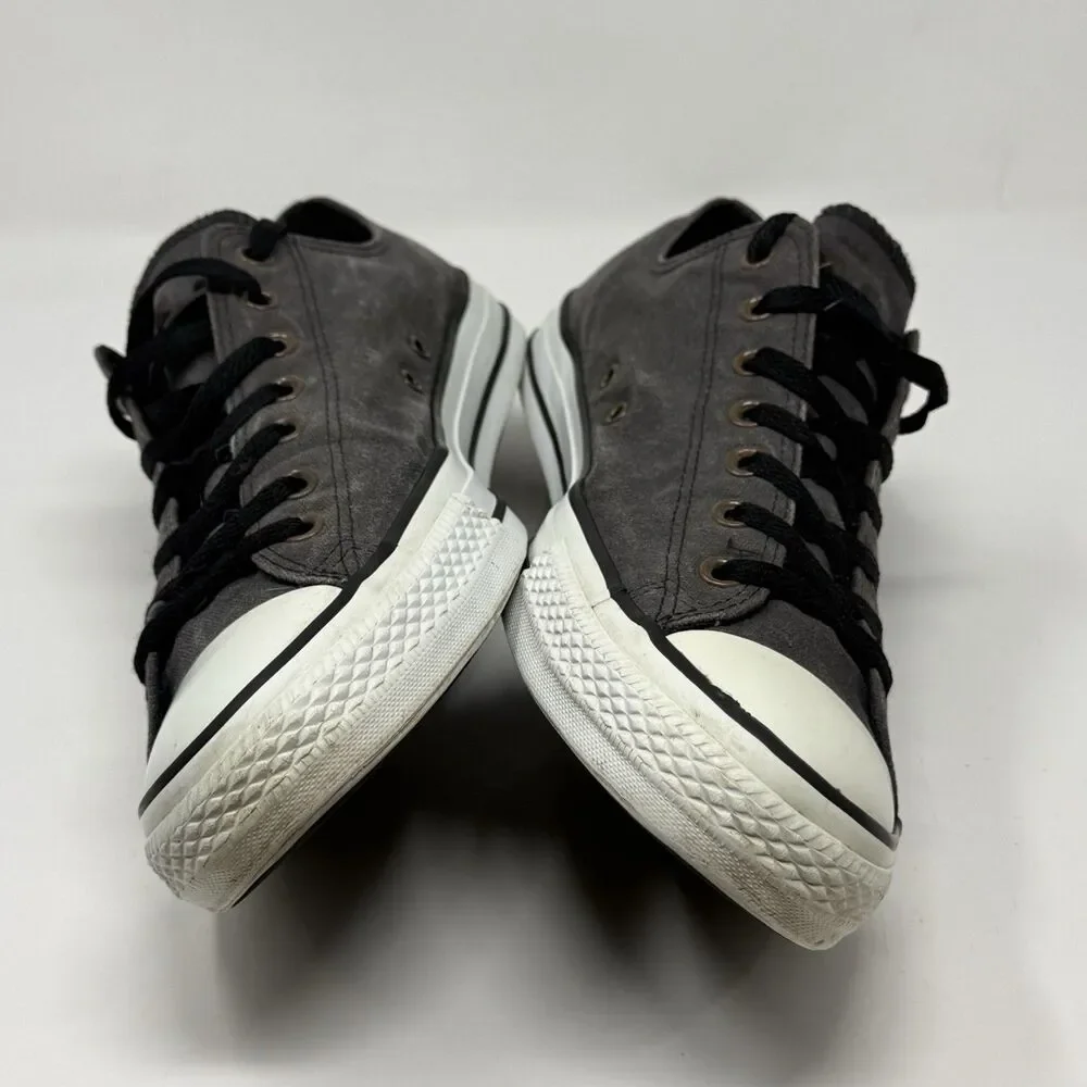 Converse All Star Low Sneakers Mens 13 Stonewashed Gray Canvas Studded Shoes - Picture 8 of 16